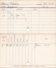 Charles Bear Progress Card