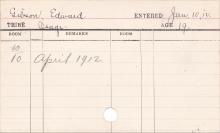 Edward Gibson Progress Card