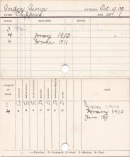 George Gordon Progress Card