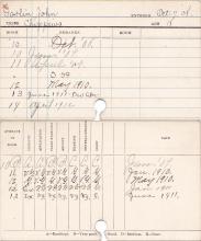 John Goslin Progress Card