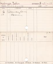 John Holmes Progress Card