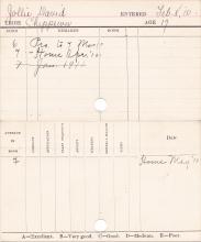 David Jollie Progress Card