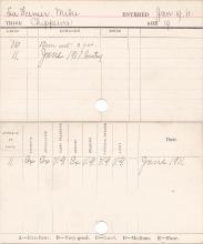 Michael La Fernier Progress Card