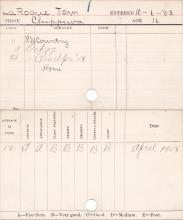 John LaRoque Progress Card
