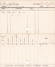 Archie Libby Progress Card