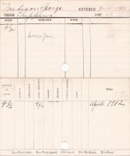 George Madison Progress Card