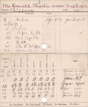 Charles McDonald Progress Card