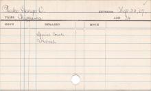 George C. Peake Progress Card