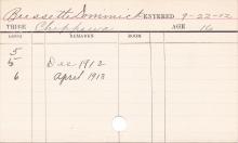 Dominick Bresette Progress Card