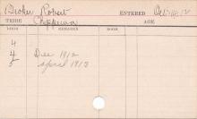 Robert Broker Progress Card