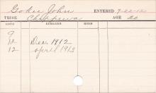 John Gokee Jr. Progress Card