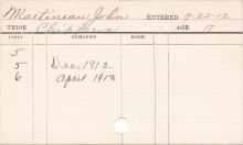 John Martineau Progress Card