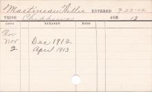 William Martineau Progress Card