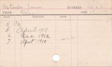 James McKinley Progress Card
