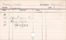 Adolph Morrin Progress Card