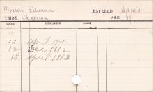 Edward Morrin Progress Card