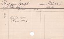 Joseph Pappin Progress Card