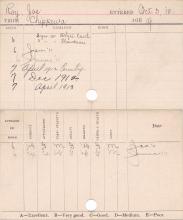 Joe Roy Progress Card