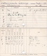 George Vedernack Progress Card