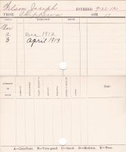 Joseph Wilson Progress Card
