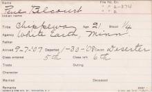 Paul Belcourt Student Information Card