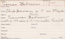 Thomas Balmer Student Information Card