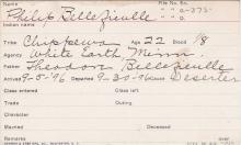 Philip Bellefeuille Student Information Card