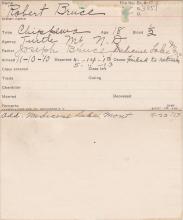 Robert Bruce Student Information Card