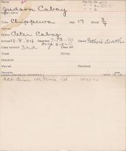 Judson Cabay Student Information Card