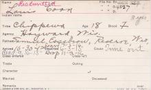 Louis Coon Student Information Card