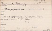 Samuel Dagg Student Information Card