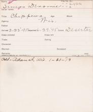 Simon Denomie Student Information Card
