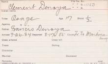 Clement Denoya Student Information Card