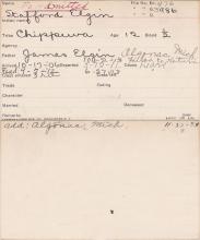 Stafford Elgin Student Information Card