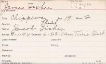 James Fisher Student Information Card