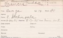 Francis French Killer (Gray moi shin kah) Student Information Card