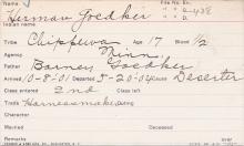Herman Goedker Student Information Card