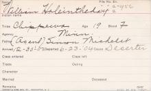 William Holeintheday Student Information Card