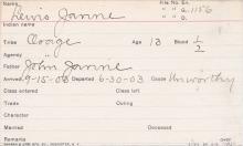 Lewis Javine Student Information Card