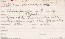 William Launderville Student Information Card
