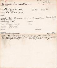 Frank Lonestar Student Information Card