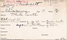 Henry Mudgett Student Information Card