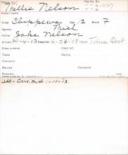 Willie Nelson Student Information Card