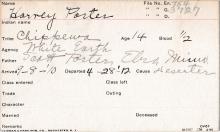 Harvey Porter Student Information Card