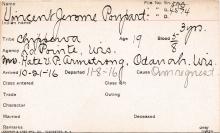 Vincent Poupart Student Information Card