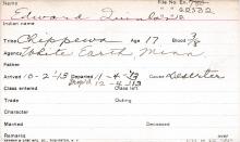 Edward Quinlan Student Information Card
