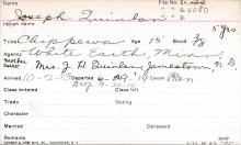 Joseph Quinlan Student Information Card