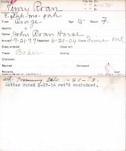 Henry Roan (E-stah-mo-sah) Student Information Card