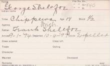 George Shelafo Student Information Card
