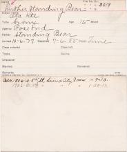 Luther Standing Bear Student Information Card